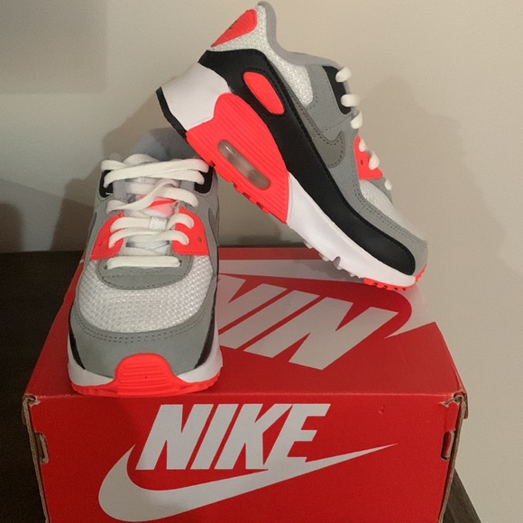 Nike Other - AIR MAX 90  QS TD Size 10C white,black,cool grey, orange